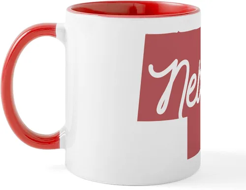 Vista 89 de CafePress I Love Nebraska Taza de café de cerámica de 11 oz (11.0 fl oz)