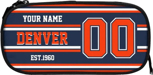 Vista 17 de Estuche de lápices personalizado Arizona con número de nombre, caja de lápices personalizada estilo fútbol, estuche de bolígrafo personalizado