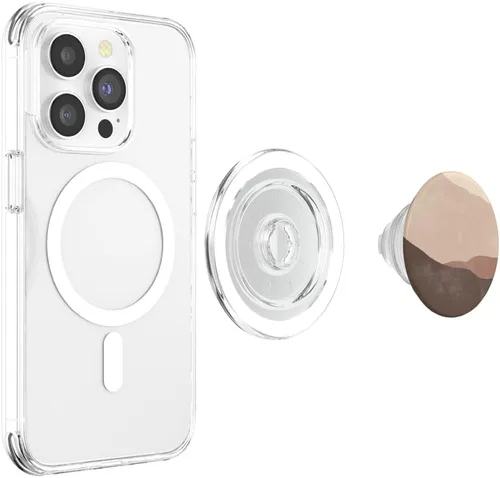 Vista 3 de PopSockets MagSafe PopGrip Boho Desert Brown Moon para iPhone