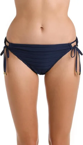Vista 12 de La Blanca Parte inferior de bikini hipster con lazo lateral para mujer Negro/ Luces de la ciudad