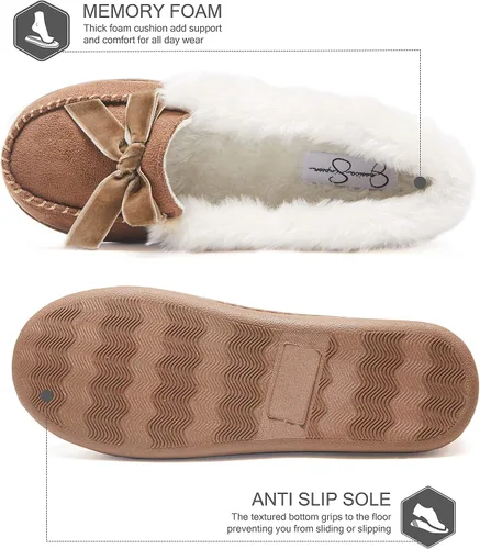 Vista 3 de Jessica Simpson - Mocasines de microgamuza para mujer, interior o exterior
