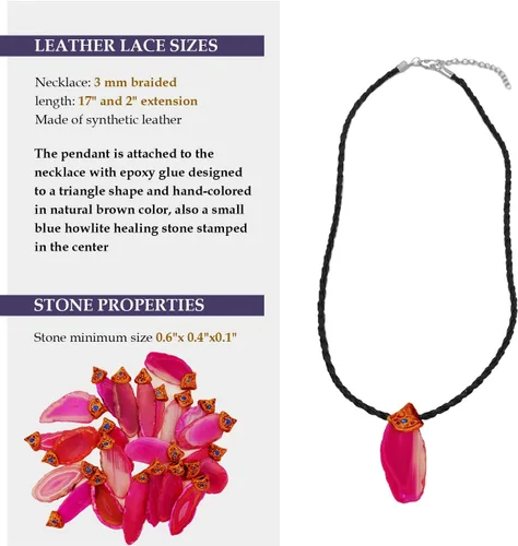 Vista 2 de SMOKY QUARTZ Collar de cristal curativo para mujeres y hombres, colgante de cristal curativo de chakras para mujeres, niños, niñas, regalos