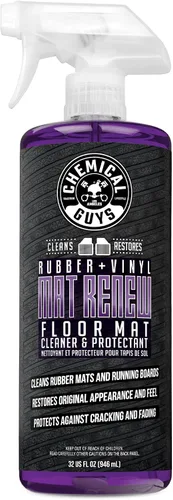 Vista 9 de Chemical Guys HOL70016 Kit de Limpieza de Tapetes para Trabajo Pesado con Mat Renew Limpiador y Protector de Tapetes de Goma + Vinilo