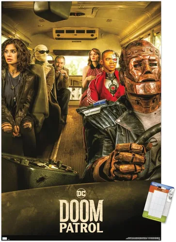 Vista 12 de Trends International DC Comics TV Doom Patrol - Póster de pared de una hoja de autobús, 22.4 pulgadas de largo x 14.7 pulgadas, versión enmarcada