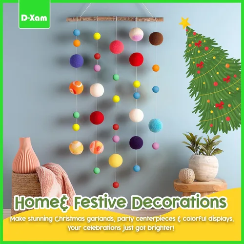Vista 7 de D-Xam Multi Color or White Ping Pong Balls Table Tennis Ball for Games Arts Pack of 50, 30 & More, 40mm Pong Balls Party Pets School Activities