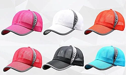 Vista 2 de Gorra De Béisbol Malla Transpirable unisex. Gorra con protección anti UV ajustable Snapback Tenis Golf Running Pesca Ciclismo