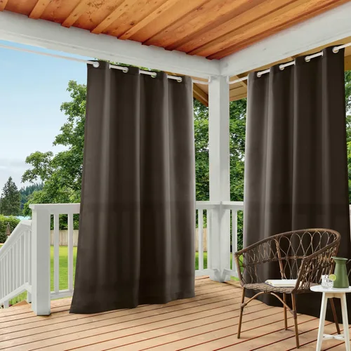 Vista 206 de TOWN & COUNTRY BASICS Cabana Cortinas Sólidas de Peso Pesado para Interiores y Exteriores, Opacidad de Filtrado de Luz con Parte Superior de Ojales