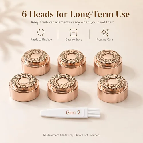 Vista 9 de Cabezales de repuesto para removedor de vello facial Finishing Touch Flawless Generation 2, 6