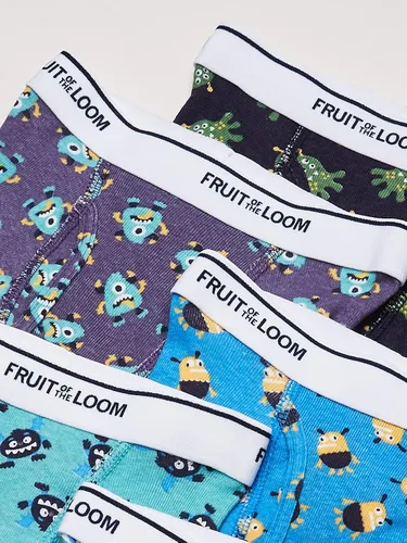 Vista 2 de Fruit of the Loom Boys' Toddler 5 Pack Assorted Print & Solid Boxer Briefs