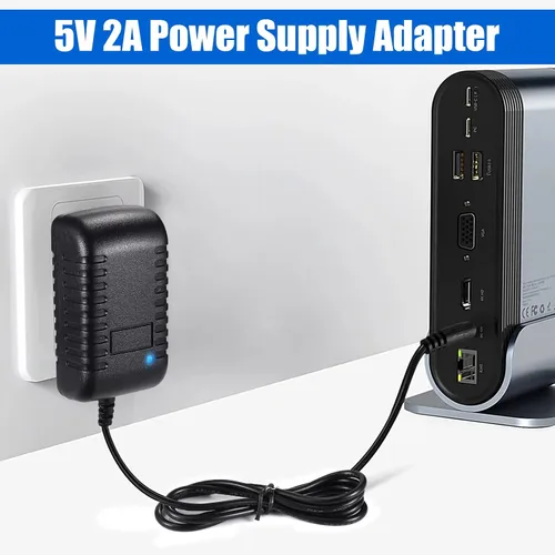 Vista 6 de 2PCS DC 5V 2A adaptador de fuente de alimentación, 10W AC 100-240V
