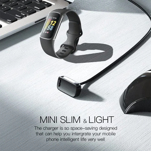 Vista 6 de TUCANA Compatible con cable de carga Fitbit Charge 6/Charge5/Luxe, soporte de carga USB de repuesto para Charge 6, Charge 5, Luxe, 3.3 pies