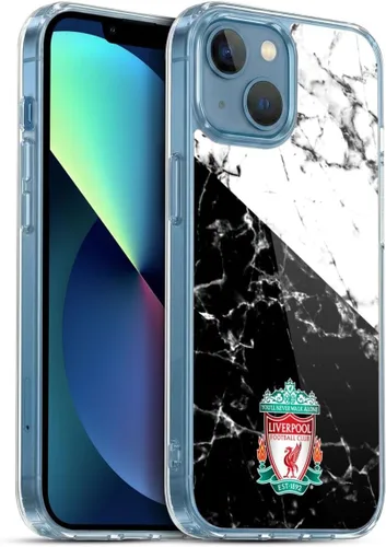 Vista 13 de Oficial LIVERPOOL Football Club 2017/18 Mármol Soft Gel Case para iPhone de Apple 7 Plus/8 PLUS Escudo negro.