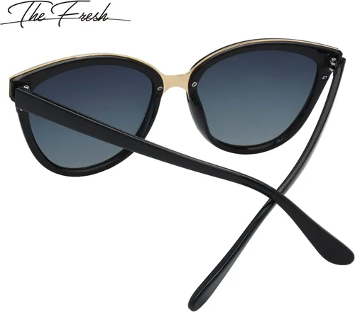 Vista 4 de The Fresh Lentes de sol polarizados con punta de diseño de ojo de gato FR17266P