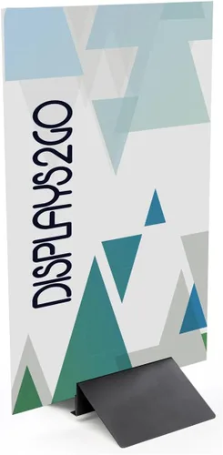 Vista 2 de Displays2go Cuña negra para letreros de hasta 72 pies de alto