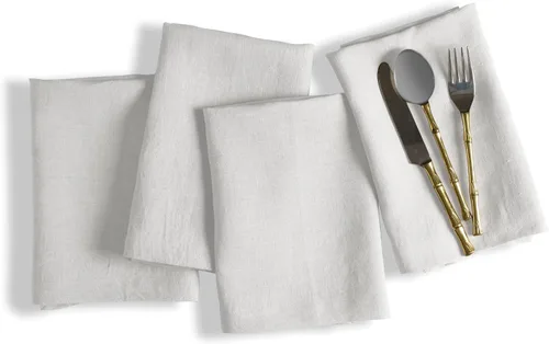 Vista 10 de Native Fab Servilletas decorativas de tela bordada 100% algodón, juego de 4 unidades, suaves, absorbentes, lavables, servilletas de mesa