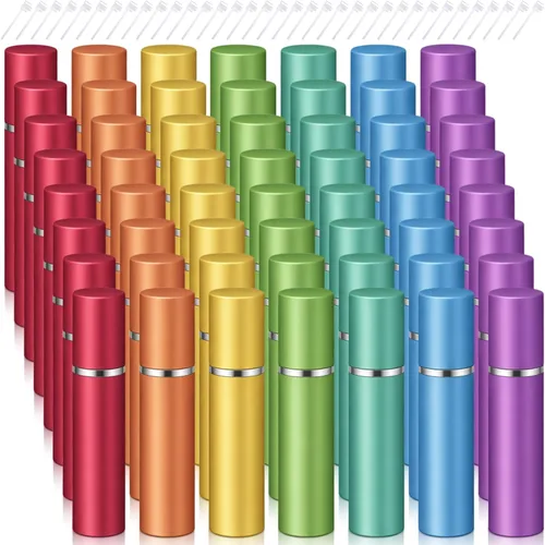 Vista 13 de Zonon - Botella atomizadora de perfume recargable (0.2 fl oz, 56 unidades), color negro