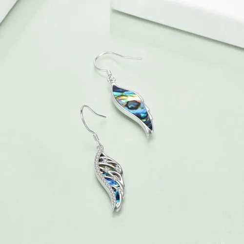 Vista 3 de Angel Wings Earring for Women Sterling Silver Fashion Dangle Drop Earring Angel Jewelry Gift for Women Girls