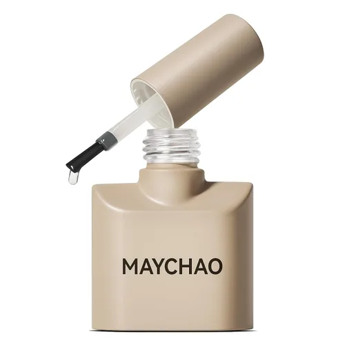 Vista 8 de MAYCHAO Juego de 2 esmaltes de uñas de gel de 0.5 onzas líquidas, base transparente y capa superior brillante que no se limpia, lámpara de uñas LED