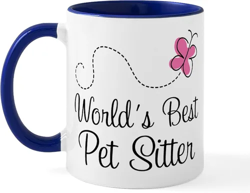 Vista 9 de CafePress Pet Sitter Worlds Best - Taza de café de cerámica (11.0 fl oz)