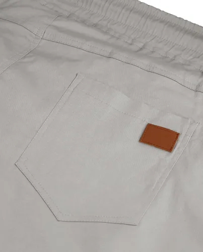Vista 4 de Pantalones cortos de algodón para hombre, estilo casual, de ajuste clásico, con 4 bolsillos, para verano, playa