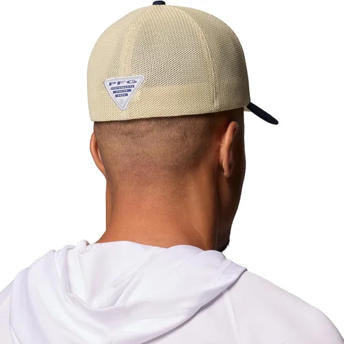 Vista 204 de Columbia Gorra de bola de malla Bandera antigua de malva/blanco/pescado