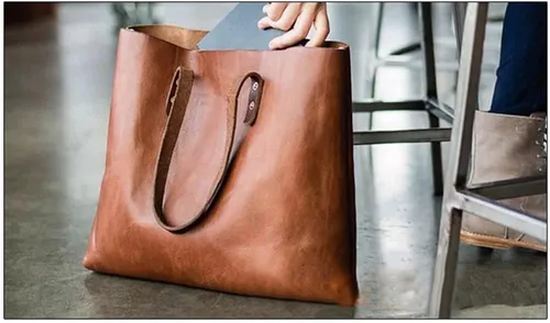 Vista 3 de NW AAB-118 Bolso de cubo de mujer Plantilla de acrílico Patrón de cuero Bolso de cuero de acrílico Patrón de cuero Plantillas de cuero para bolsa