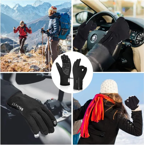 Vista 6 de Balhvit -10℉ Waterproof Winter Gloves for Men & Women, 5-Layer Ski & Snow Gloves for Cold Weather, Breathable Warm Gloves with Touch Screen Fingers