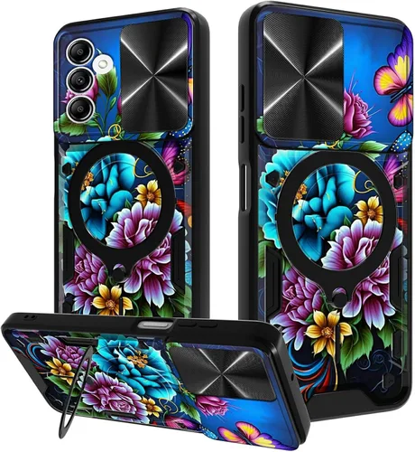 Vista 42 de Funda para Samsung Galaxy A03S de 6.5 pulgadas, funda protectora resistente con función atril giratorio de 360 grados, funda protectora resistente