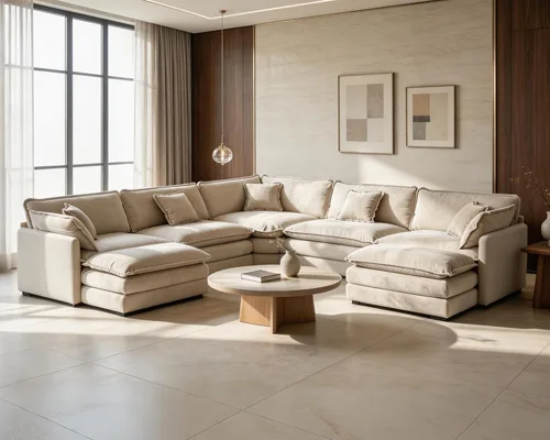 Vista 42 de Tmsan Chenille Cloud - Juego de sofá y silla, color beige y blanco Blanco beige
