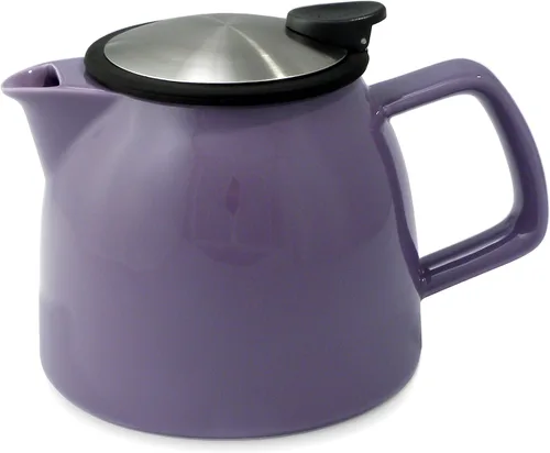 Vista 9 de FORLIFE Bell - Tetera de cerámica con infusor de cesta, 26 onzas/26.0 fl oz, grafito negro