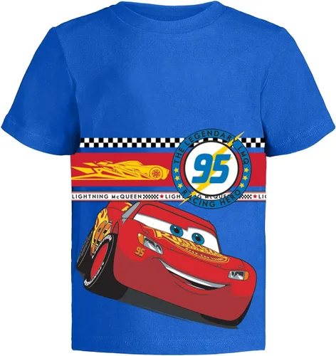 Vista 3 de Disney Camiseta gráfica Cars Lightning McQueen Pixar (juegos) Tow Mater Doc Cruz Finn Outfit Tee Niños Cumpleaños Ropa para niños