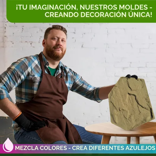Vista 7 de Molde de cemento ABS de 0.079 pulgadas (0.079 in) para losa – Molde de pavimentador reutilizable – Fundición Pathmaker Garden Pathmate Pavement