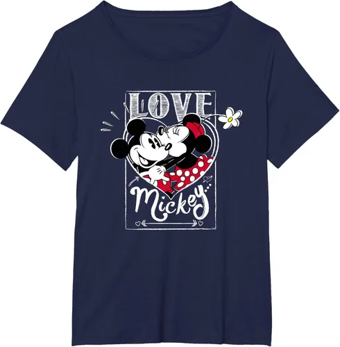 Vista 17 de Disney Mickey & Minnie Mouse Love Mickey - Camiseta para el día de San Valentín