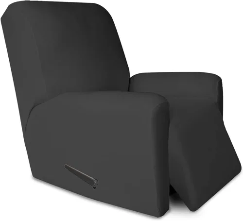 Vista 48 de PureFit Funda súper elástica para sofá reclinable con bolsillo, funda de sofá suave y antideslizante de elastano, lavable, protector de muebles
