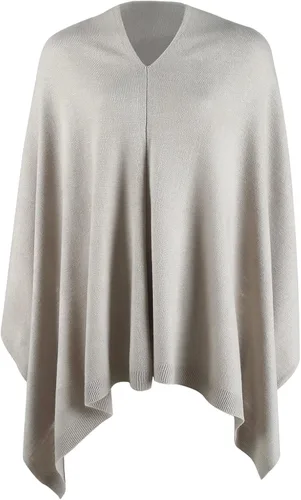 Vista 25 de Fomolom Ponchos para mujer, versátil, ligero, tejido sólido, chal envolvente, bufanda, accesorios para mujer