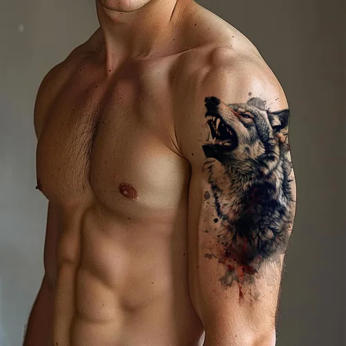 Vista 8 de Everjoy 25 hojas de calcomanías temporales de tatuajes de bestia dura, 12 hojas de tatuajes falsos de animales de acuarela de brazo grande, 13