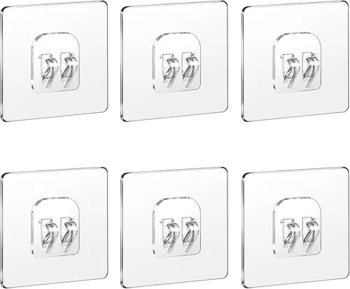 Vista 12 de COOLMI Shower Caddy Adhesive Replacement, 3 Pack Triple Hook Refill