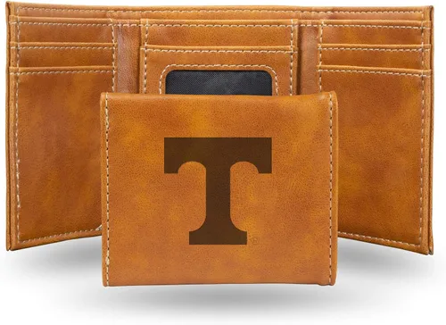 Vista 144 de NCAA Rico Industries - Billetera triple grabada con láser, con grabado láser, accesorio para hombre