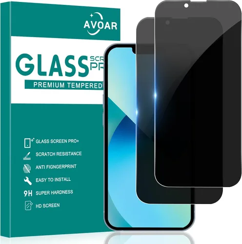 Vista 45 de Paquete de 2 protectores de pantalla de privacidad para iPhone 11/iPhone XR, pantalla de privacidad iPhone 11 de 6.1 pulgadas, película de vidrio