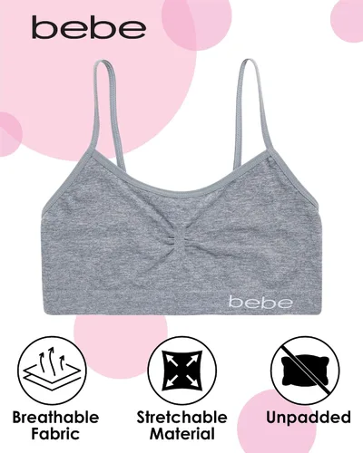 Vista 2 de bebe Conjunto de ropa interior para niña, brasier de entrenamiento sin costuras y bragas a juego (8 piezas)