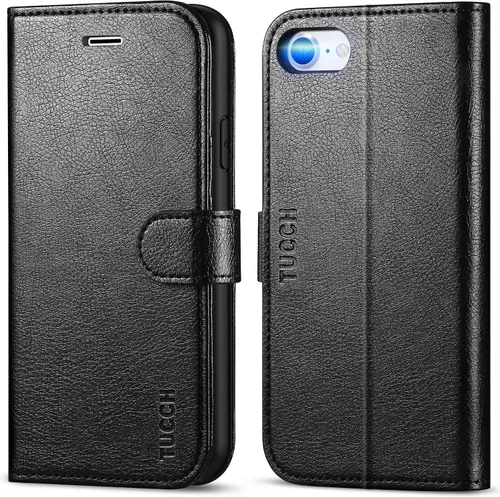Vista 17 de TUCCH - Funda tipo cartera compatible con iPhone 8