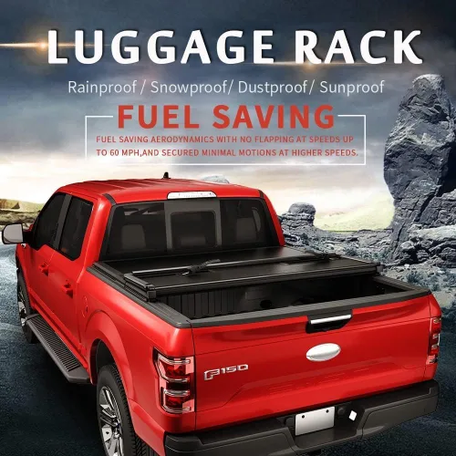 Vista 3 de Funda de cama de camioneta rígida de tres pliegues, de 8 pies, para reemplazo de 1994-2018 Ram 1500 2500 3500 y 2019-2023 Ram 1500 Classic sin