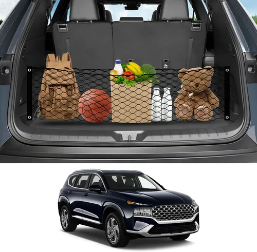Vista 20 de Karltys Red de carga para red de maletero BMW X5 2021-2026 Red de malla elástica estilo sobre Ganchos de metal resistentes Accesorios BMW X5