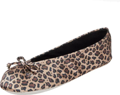Vista 8 de isotoner - Zapatos satinados para bailarinas, con moño, suela de gamuza Ceniza