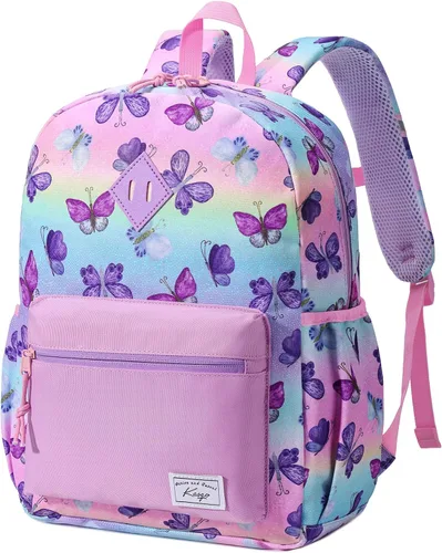 Vista 11 de Kasqo Mochila infantil para niños y niñas, mochila escolar de jardín de Dinosaurio Negro