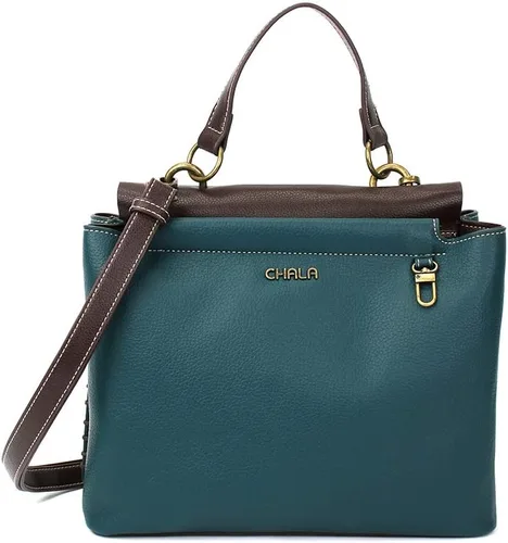 Vista 2 de CHALA Encantador bolso con correa ajustable - huella de pata - turquesa, Turquesa