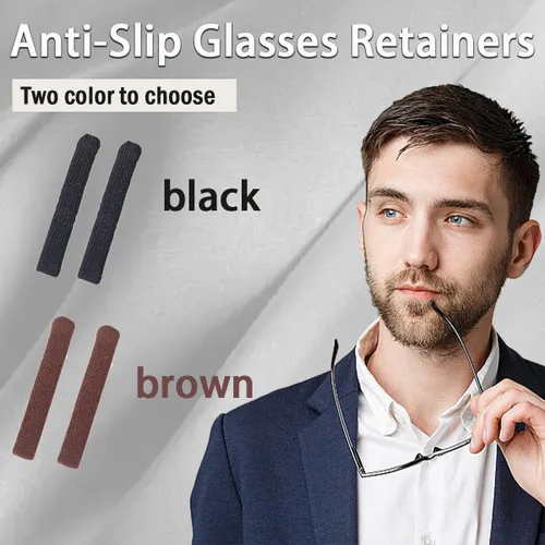 Vista 6 de Gafas antideslizantes con almohadilla de tela de algodón, 3 pares con 1 paquete de paños de limpieza de microfibra