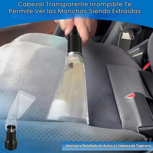 Vista 3 de Happy Tree Accesorio de extracción transparente con reductor de 2-1/2 pulgadas para tapicería, limpieza de alfombras y detalles automáticos