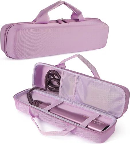 Vista 8 de Estuche rígido de transporte compatible con el alisador de cabello Rosa rosado