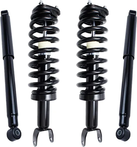 Vista 54 de Detroit Axle - Puntales y Amortiguadores para Chevy Traverse Buick Enclave GMC Acadia Saturn Outlook 2007-2012, 2 puntales delanteros con resorte